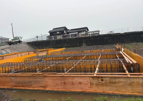 岩国市蓄電所　基礎施工前画像