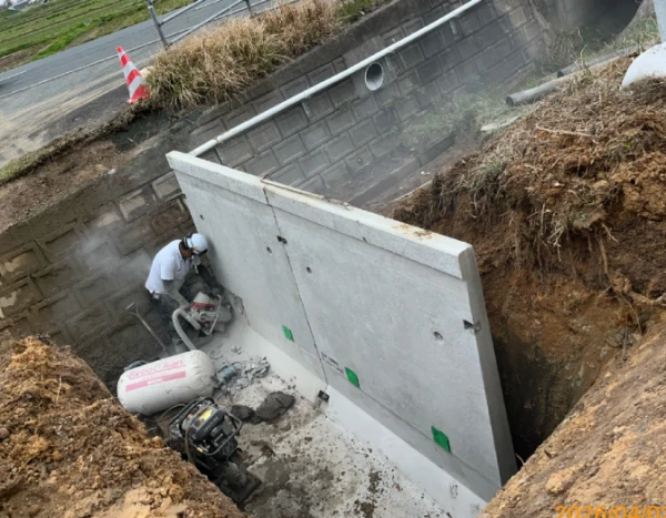 島根蓄電所　造成工事施工前画像