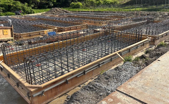 系統用蓄電池　基礎工事施工前画像