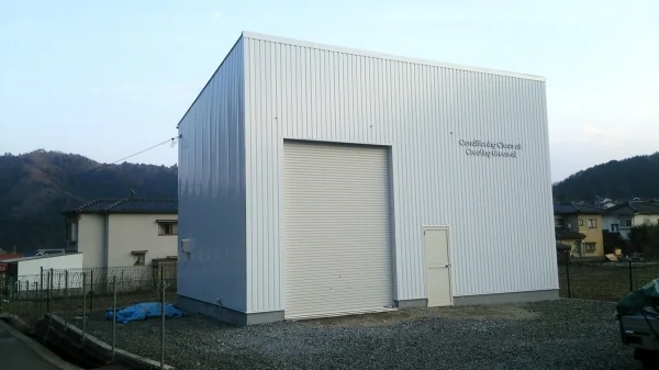 新築2階建て倉庫工事施工後サムネイル画像